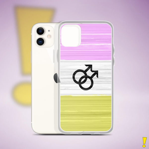 Twink Pride Flag Brush Strokes Clear Case for iPhone®